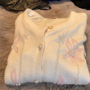 Wool knitted cardigan